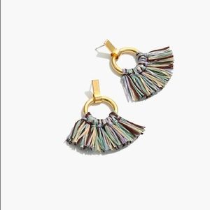 Madewell multi colored fringe earrings